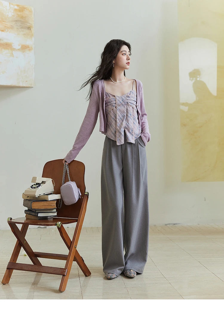 Mishow Butterfly Button Slim Fit Cardigan MXE11Z1104