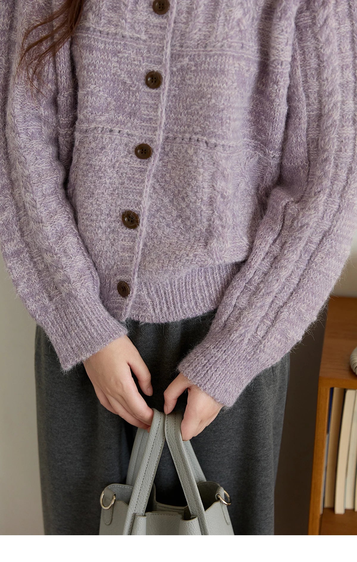 Mishow Simple Turn-Down Collar Knit Cardigan MXE48Z2611
