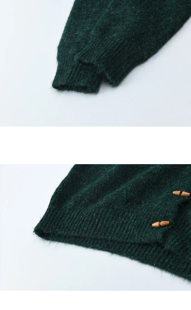 Mishow Green Retro Flower Embroidery Cardigan MXE86Z2729
