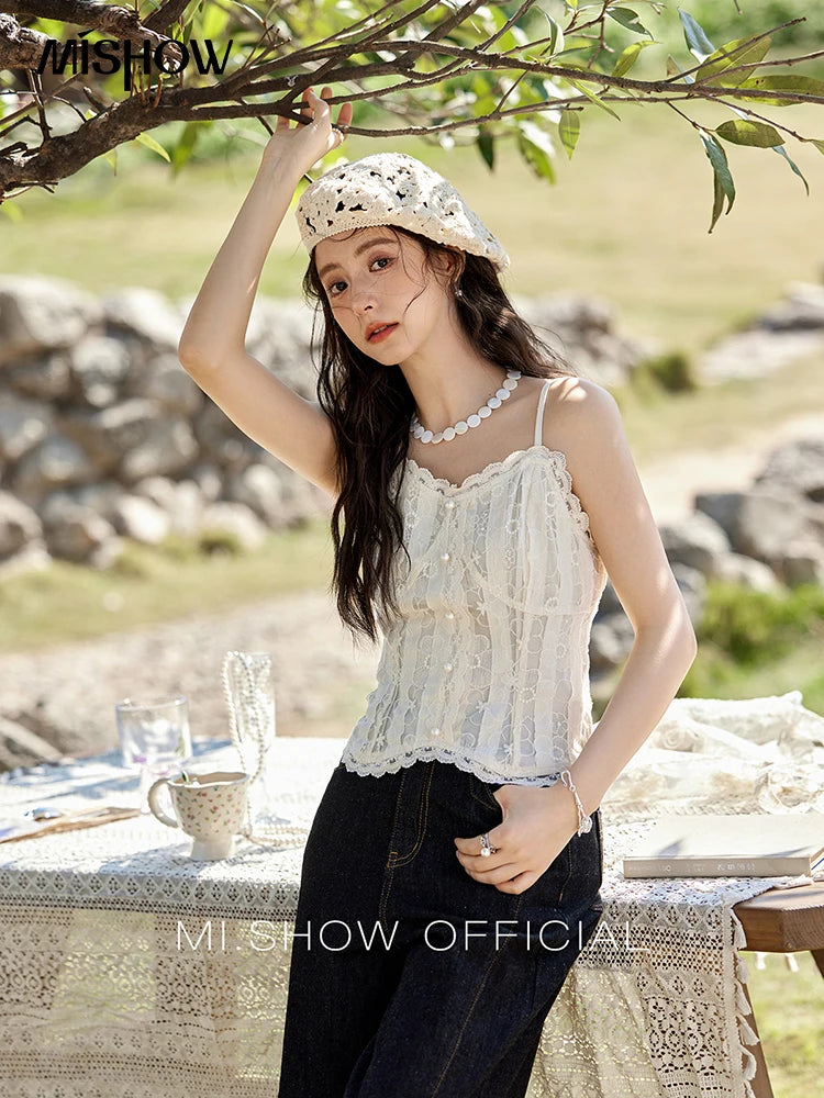 Mishow Lace Embroidered Adjustable Camisole MXE13D0050