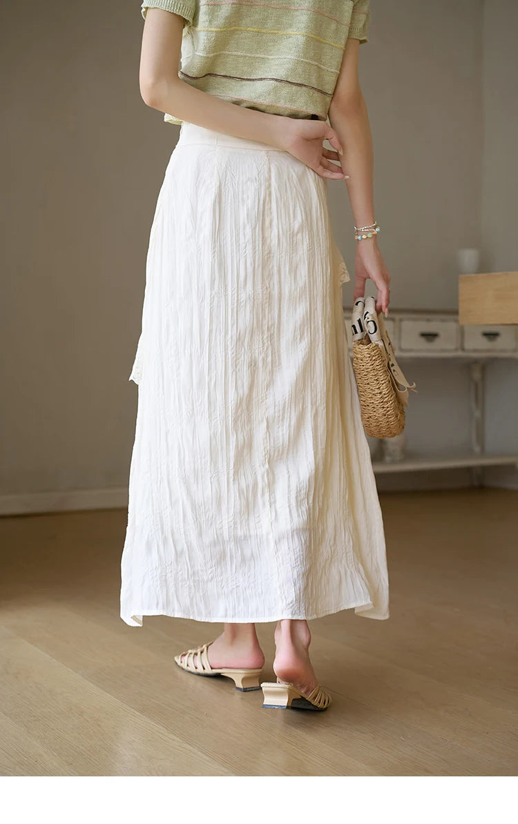 MISHOW Lace Edge Skirt Ruffle High Waist A-Line Cake MXD30B0385