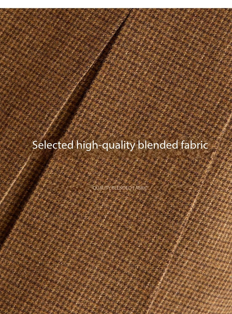 Mishow Plaid Zipper Jacket & Mini Pleated Skirt Set MXE49T1393