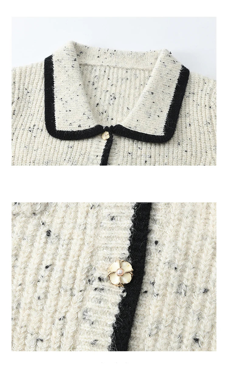 Mishow Color Clash Pocket Cardigan MXD55Z1054dy MXD55Z1054