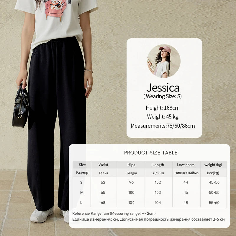 MISHOW Elastic Waist Sweatpants Straight Leg Long Sickle MXE14K0875
