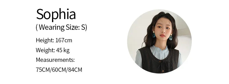 MISHOW High Waist Pleated Umbrella Denim Skirt A-LINE MXE41B2372