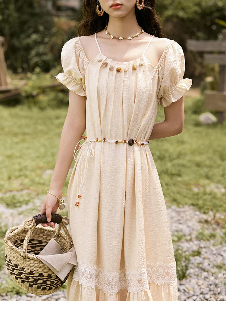 MISHOW French Halter Off-Shoulder Long Dress MXE31L2190