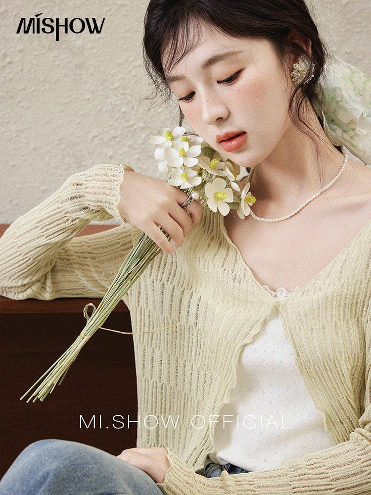 Mishow Casual V-Neck Slim Knit Cardigan MXE16Z1193