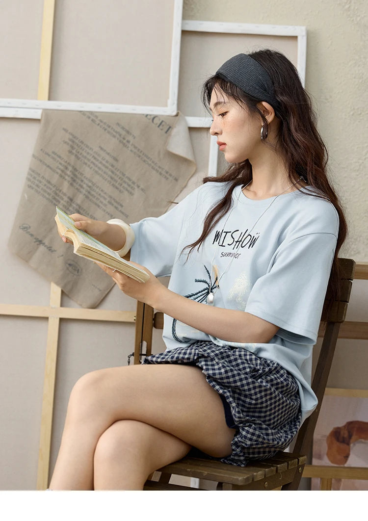 Mishow Coconut Tree Print Holiday Tee MXE31T0516