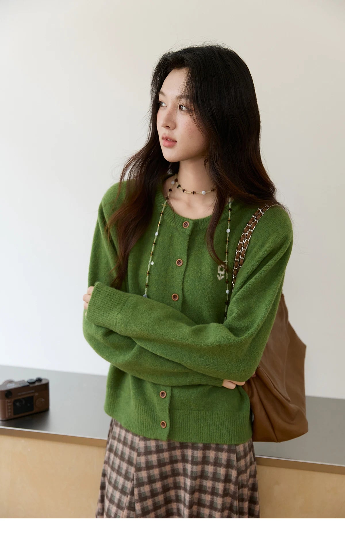 Mishow Retro Flower Embroidery Buckle Cardigan MXE46Z2588