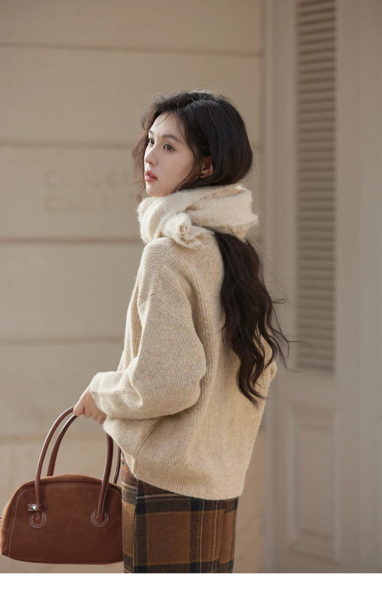 Mishow Sweet Embroidered Cartoon Dropped Sleeve Pullover MXD54Z0953