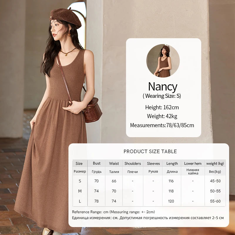Mishow Vintage Knitted Cardigan & Strap Dress Set MXD36L2059