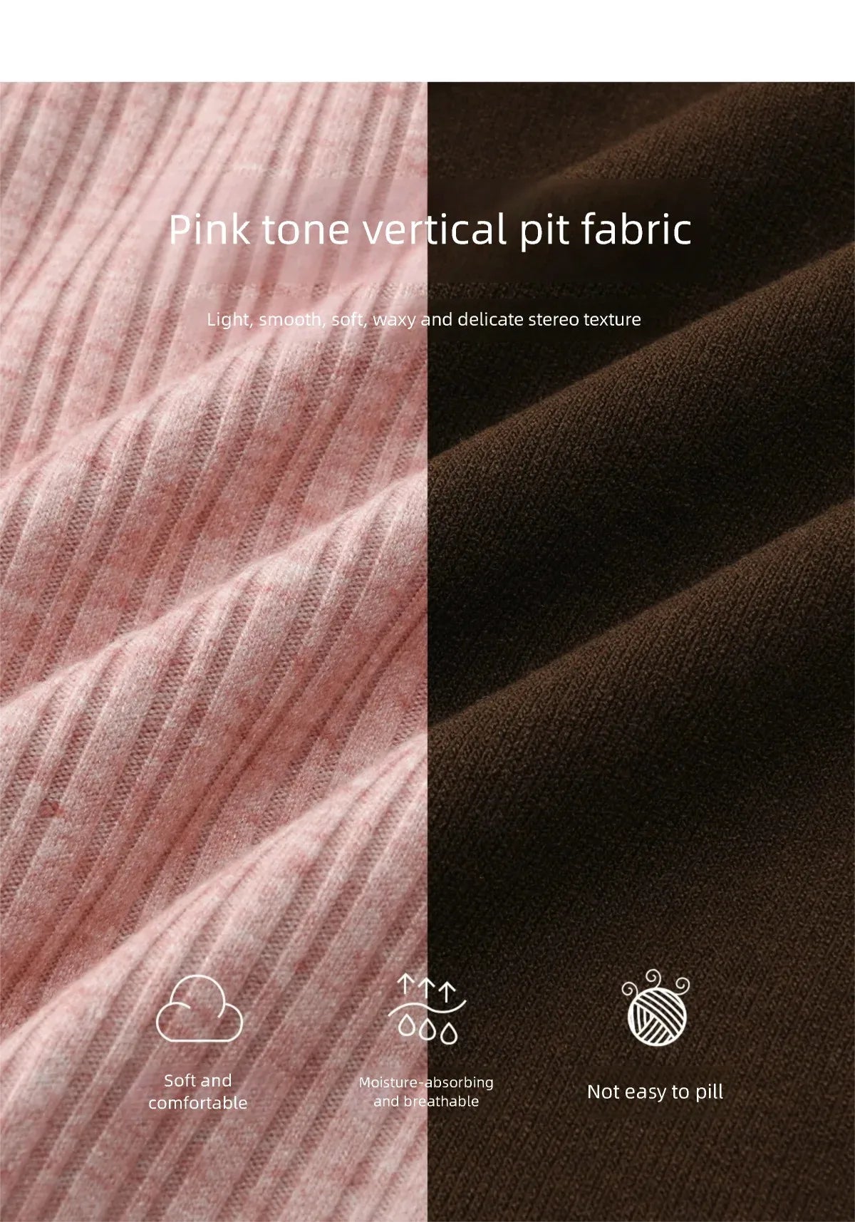 Mishow Pink Brown Fake Two-Piece Knot Front Top MXF11Z2912