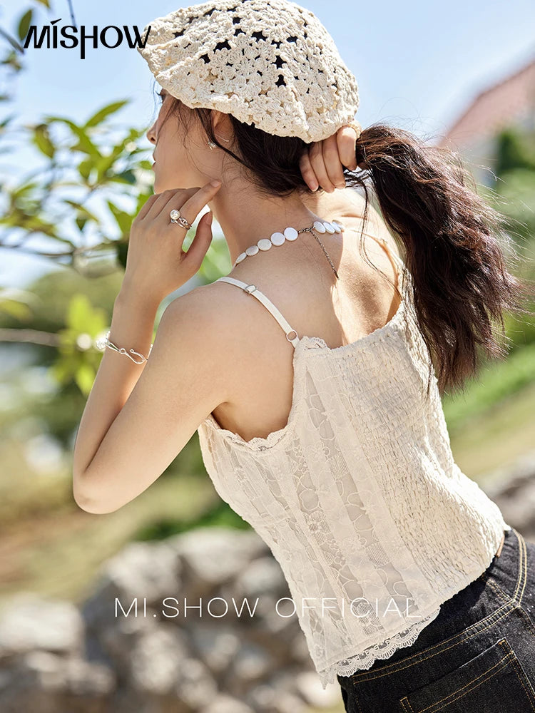 Mishow Lace Embroidered Adjustable Camisole MXE13D0050