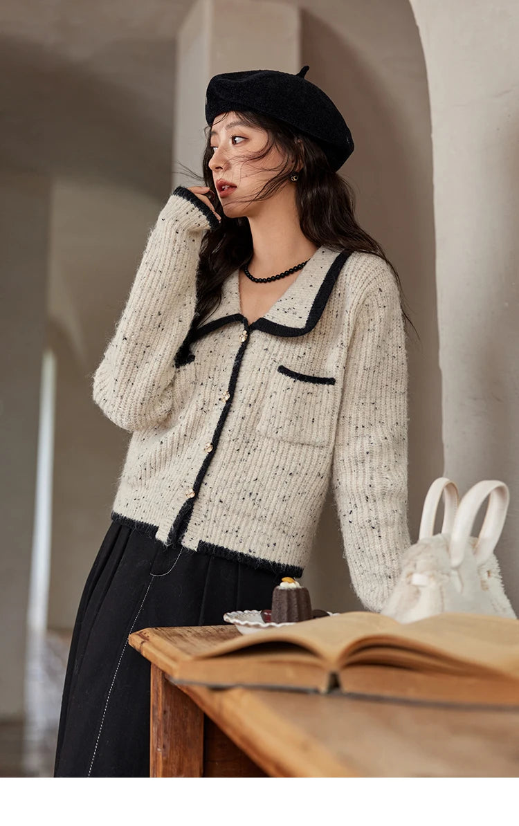 Mishow Color Clash Pocket Cardigan MXD55Z1054dy MXD55Z1054