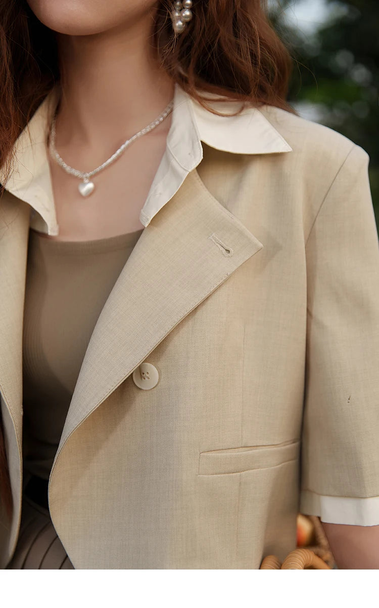 Mishow Fake Two Short Suit Jacket MXC33W0016