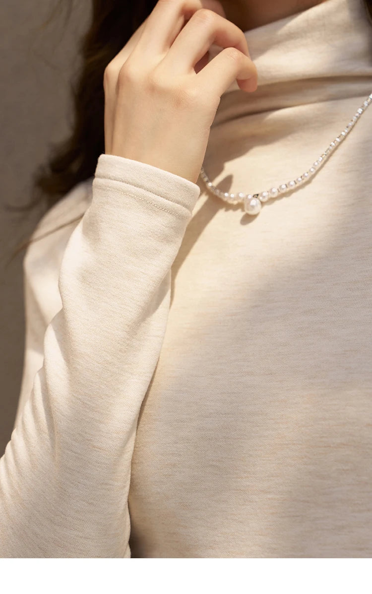 Mishow Mock Neck Bottoming Shirt MXC58Z0290