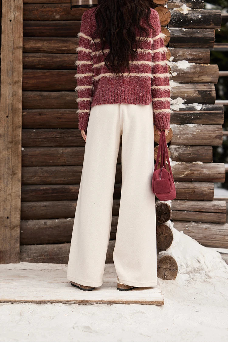 MISHOW High-Waist Wide Leg Pants Drawstring Thin MXD34K0824