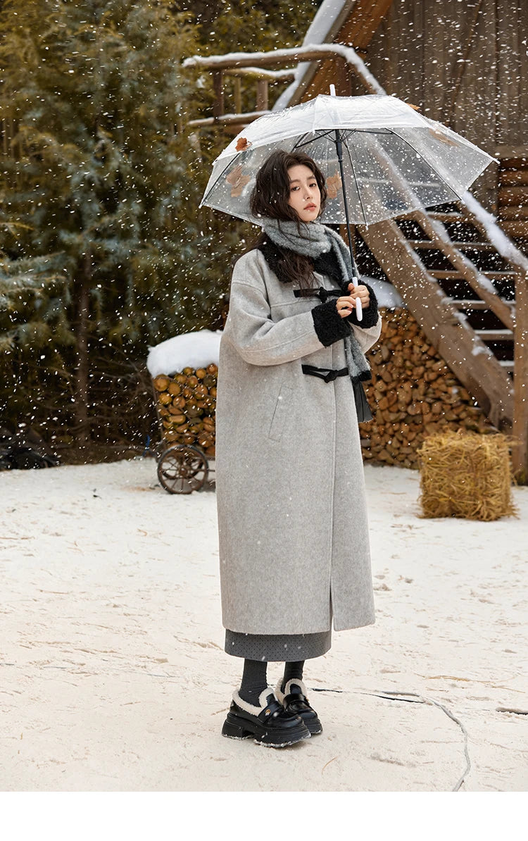 MISHOW High Waist Wave Point Split Skirt A-LINE Midi Zipper MXD58B0630