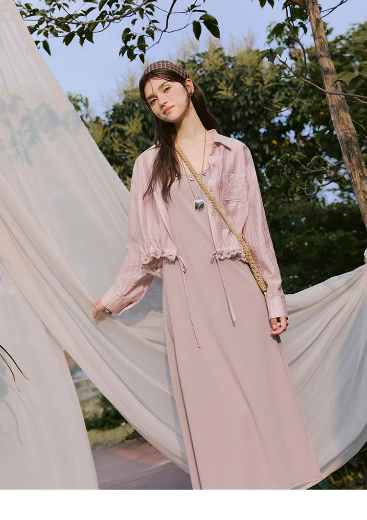 Mishow Solid Sleeveless Round Neck Long Dress MXE33L2205