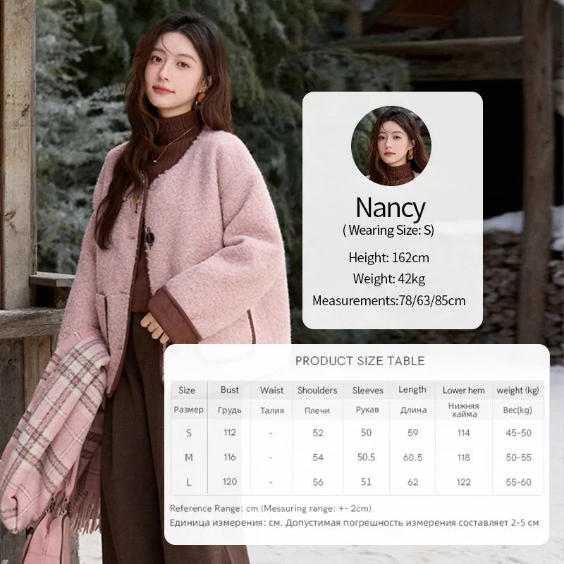 Mishow Cotton Padded Fur Collar Warm Jacket MXE92W0986