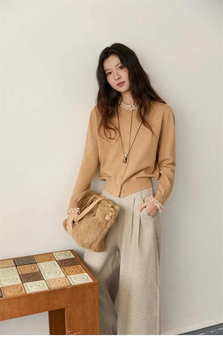 MISHOW Retro Wide Leg Pants Three-Dimensional Pleats Pocket MXE90K1129