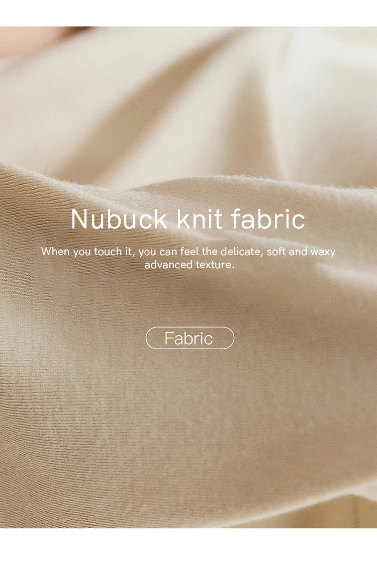 Mishow Apricot Brushed Knit Pleated Pullover MXE48Z2517