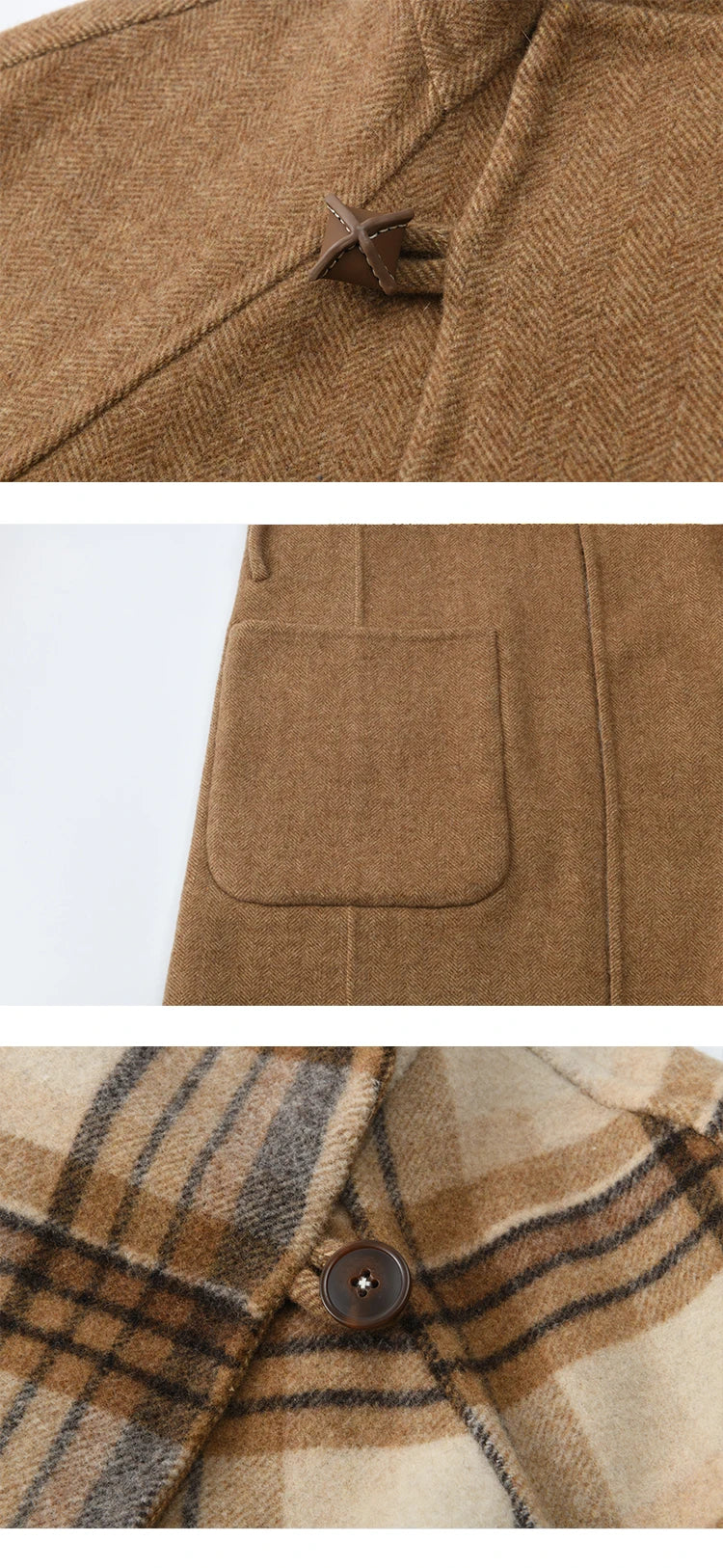 Mishow Plaid Double-Faced Wool Coat MXE89W0898