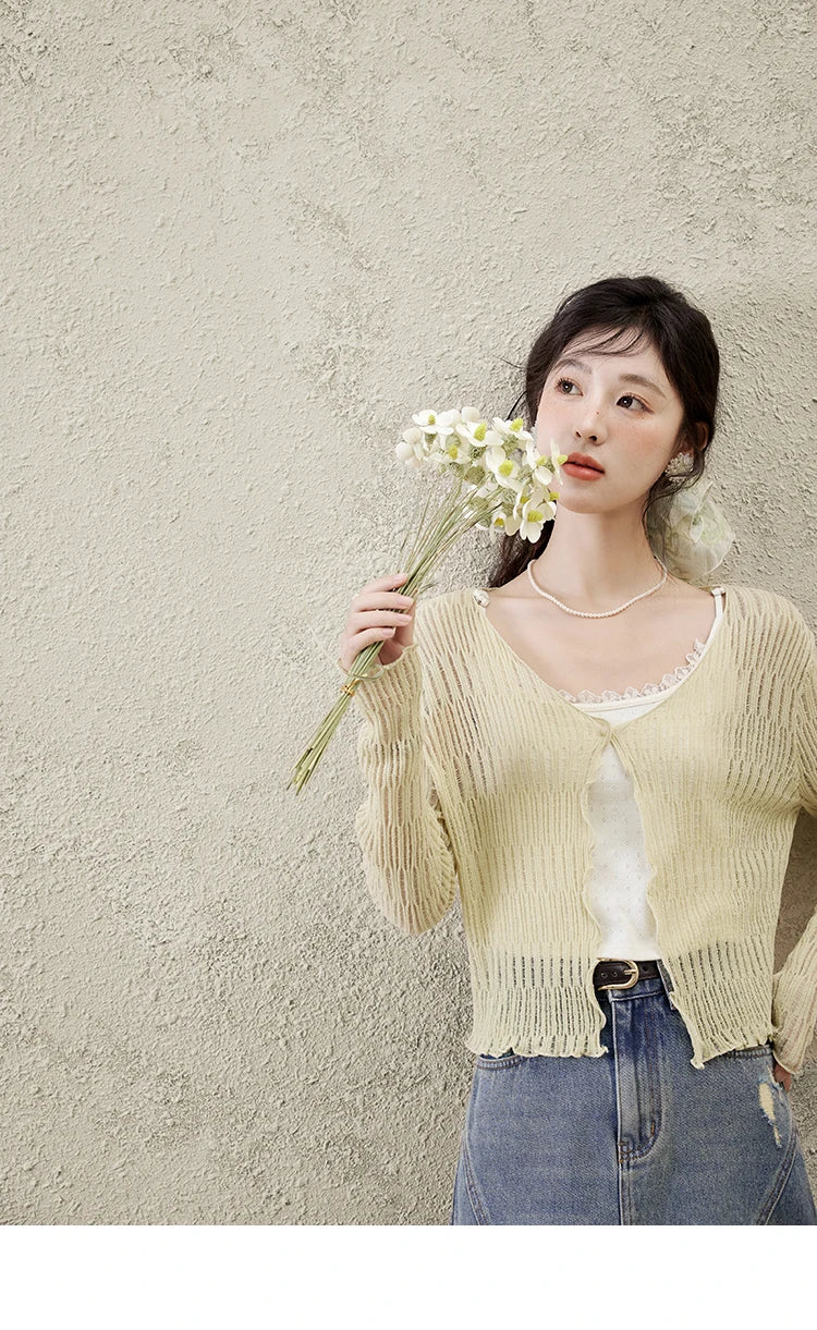 Mishow Casual V-Neck Slim Knit Cardigan MXE16Z1193