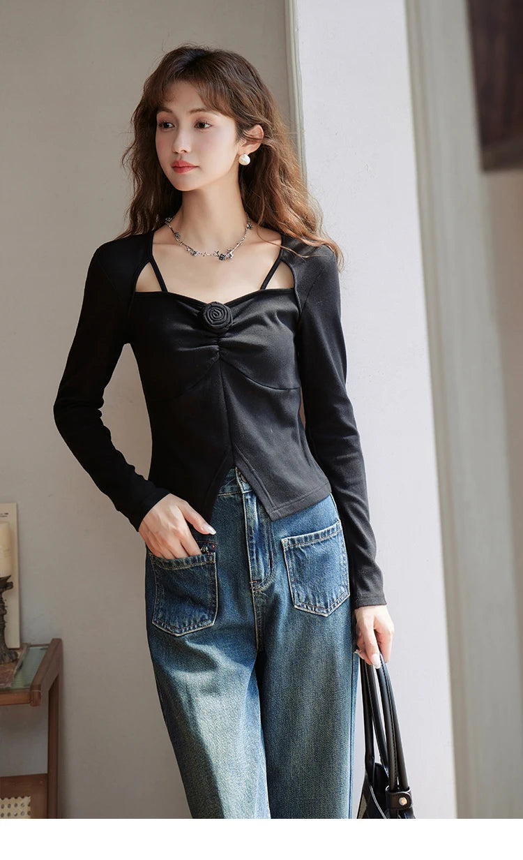 Mishow Retro Round Neck Gold Button Jacket MXC44W0072