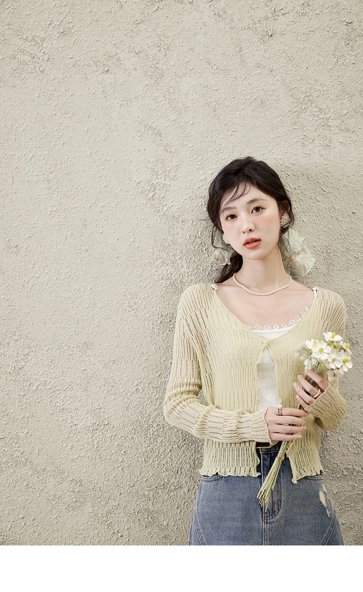 Mishow Casual V-Neck Slim Knit Cardigan MXE16Z1193