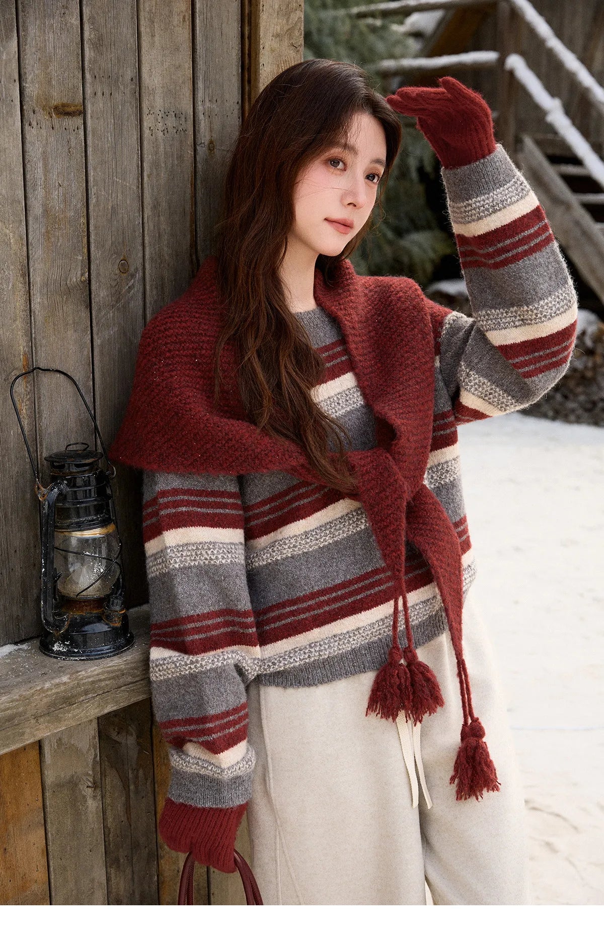 Mishow Warm Loose Knit Pullover Sweater MXE92Z2828