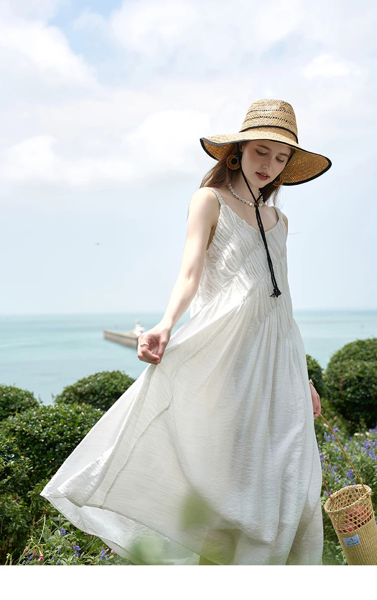 MISHOW French Pleated Suspender Dress MXD26L1939