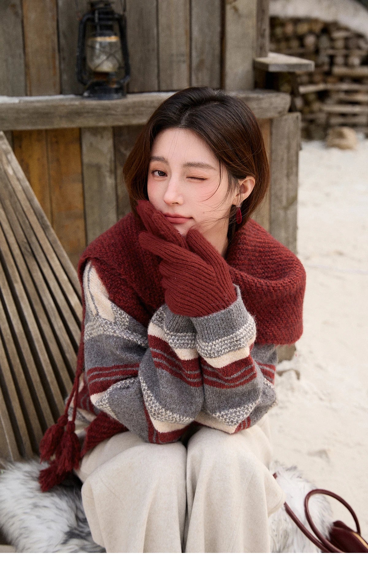 Mishow Warm Loose Knit Pullover Sweater MXE92Z2828