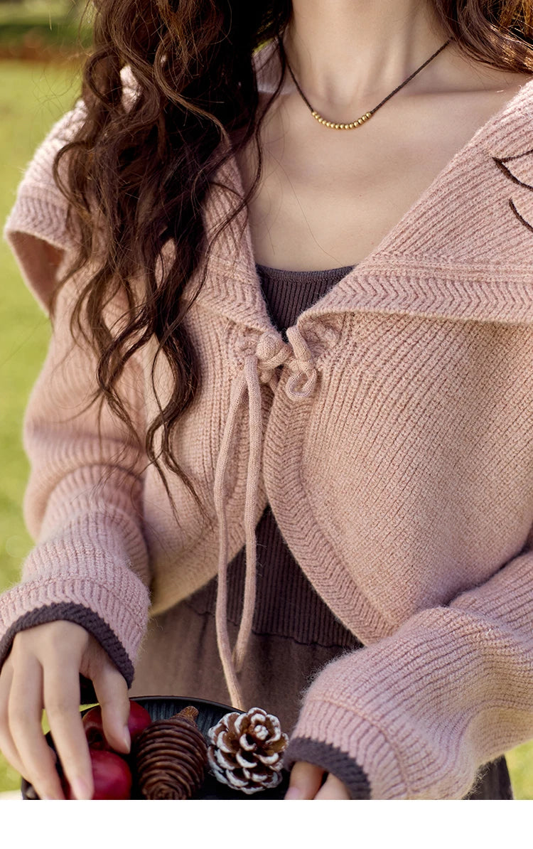 Mishow Arctic Knitted Cardigan & Strap Dress Set MXD42L2016