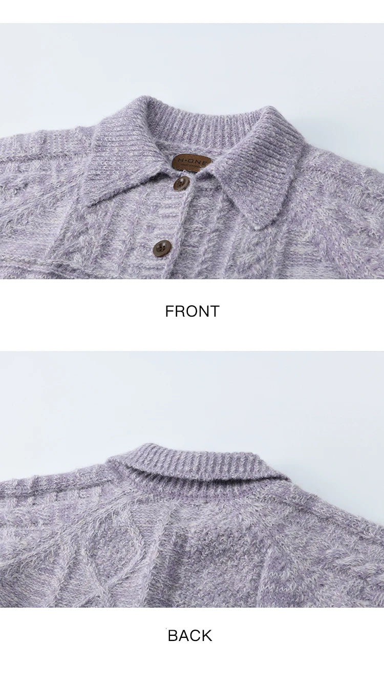 Mishow Simple Turn-Down Collar Knit Cardigan MXE48Z2611