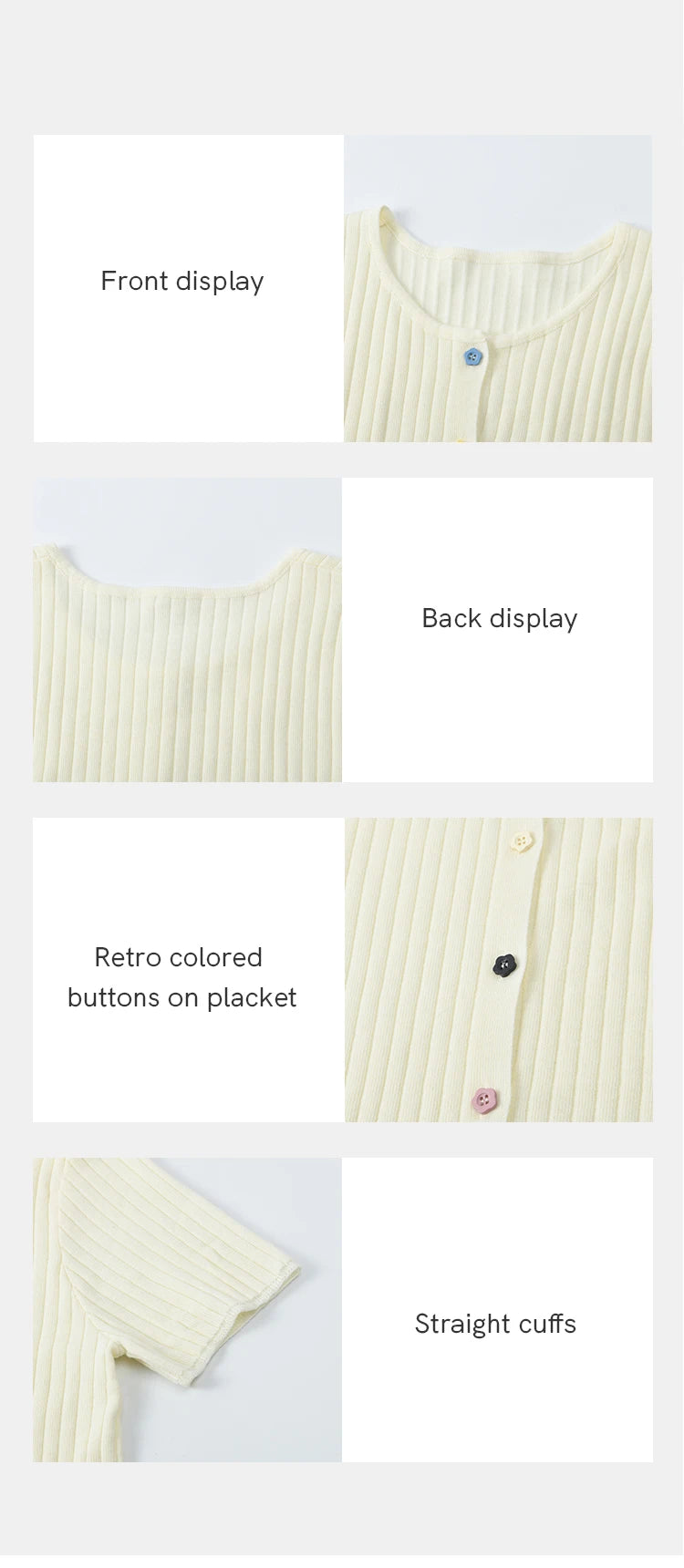 Mishow Short Sleeve Round Neck Summer Cardigan MXE34Z1268