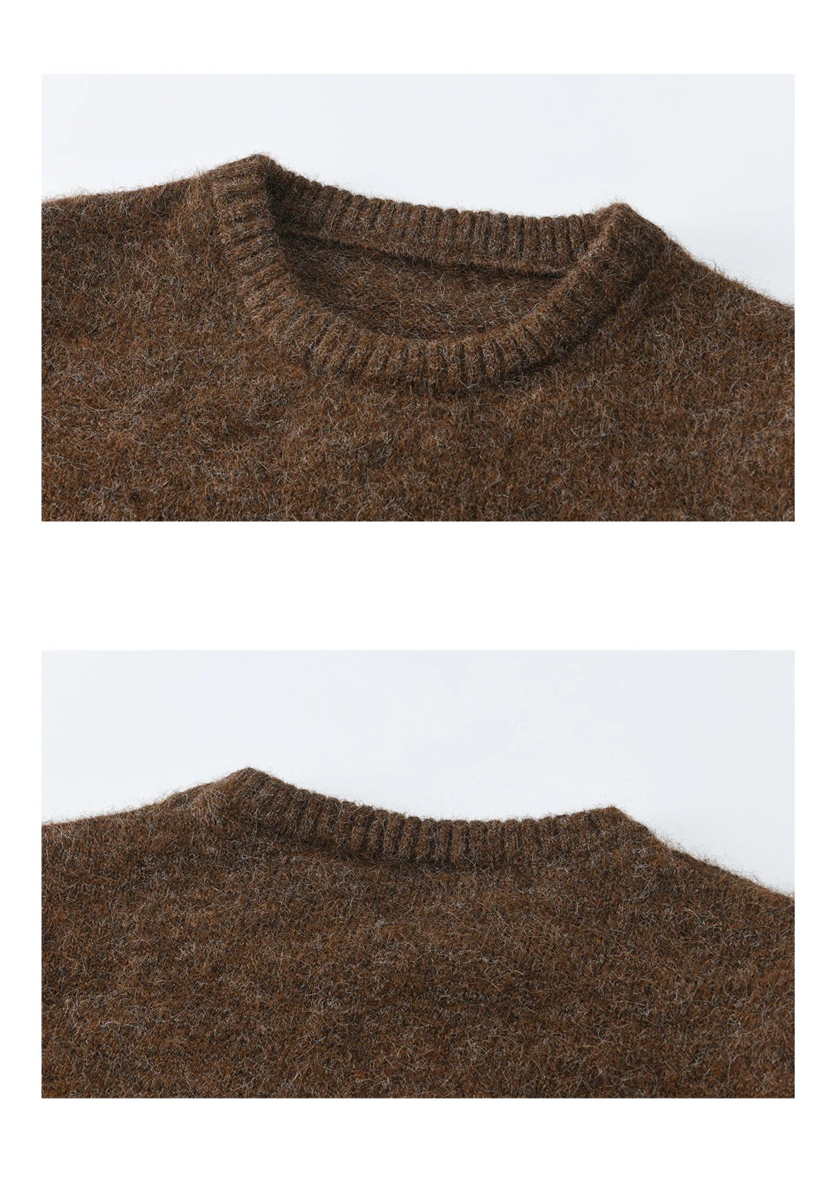 Mishow Brown Cat Pattern Jacquard Pullover MXE94Z2991