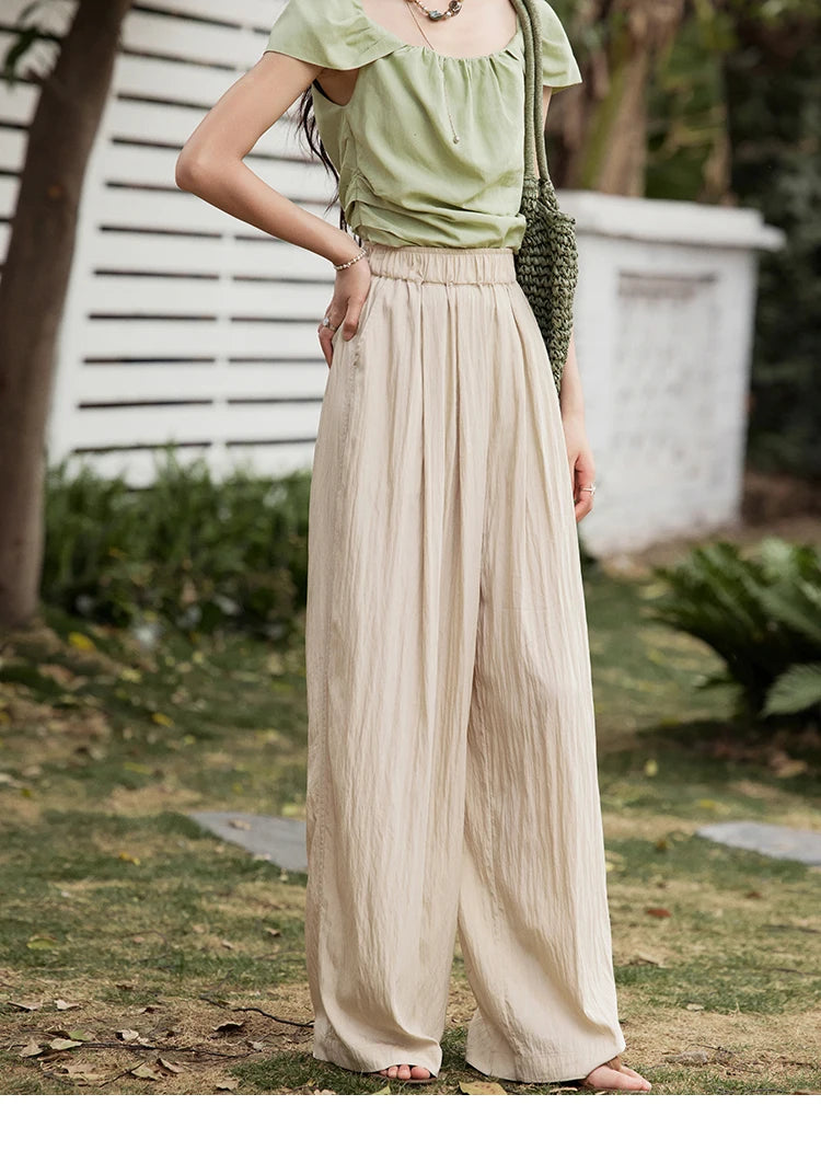 MISHOW High Waist Elastic Wide Leg Pants Slimming MXE31K0920