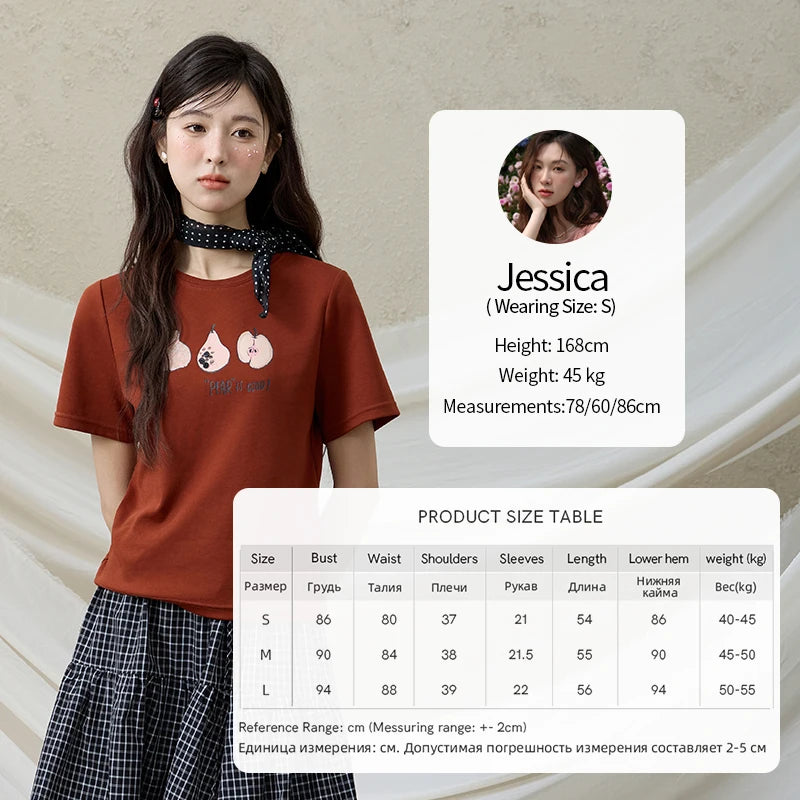 Mishow Cartoon Print Slim Office Tee MXE33T0500