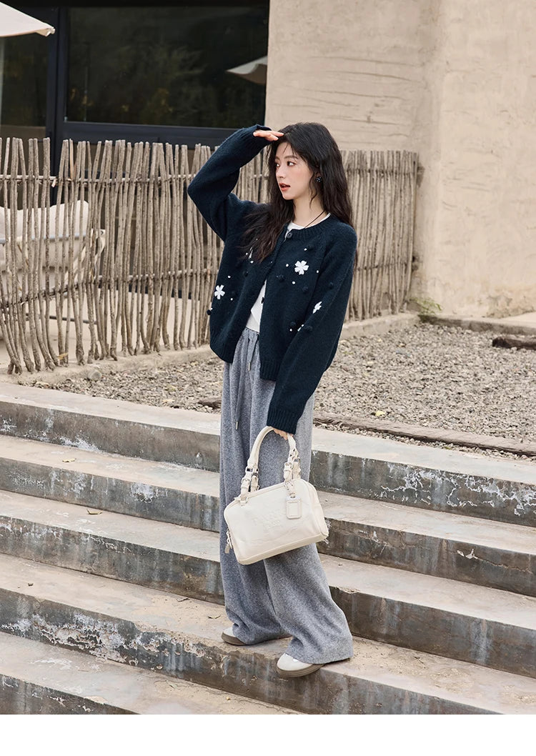 MISHOW High-Waist Wide Leg Pants Drawstring Thin MXD34K0824