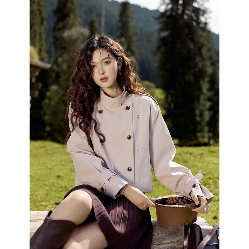Mishow Short Fragrant Windbreaker Jacket MXD42W0386