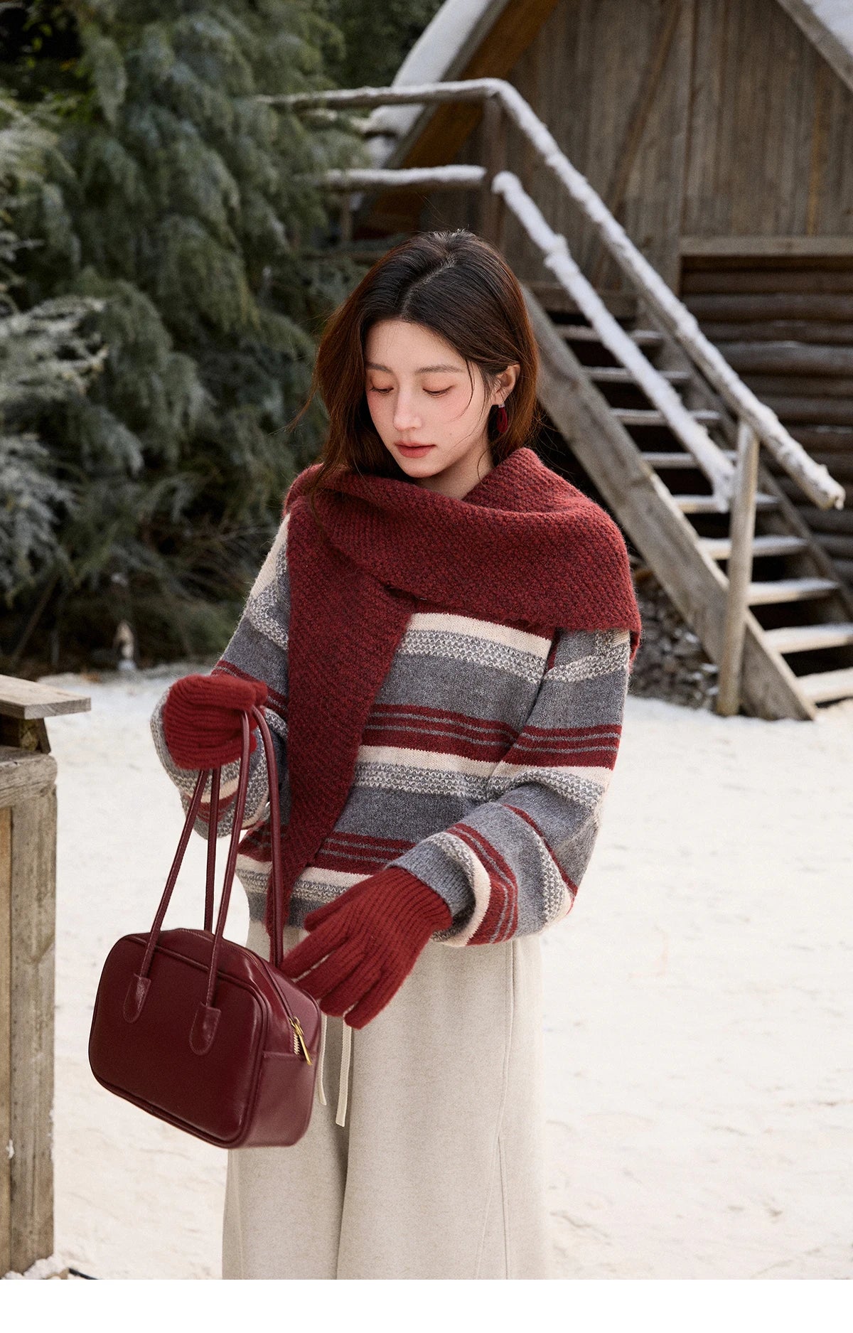 Mishow Warm Loose Knit Pullover Sweater MXE92Z2828