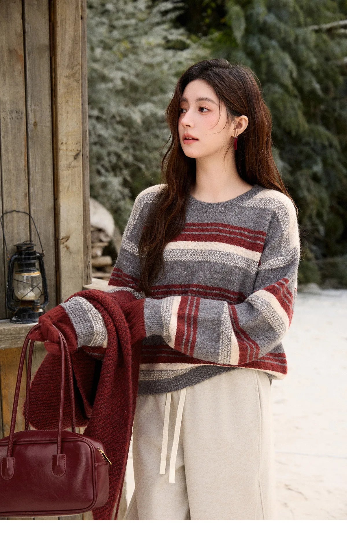 Mishow Warm Loose Knit Pullover Sweater MXE92Z2828