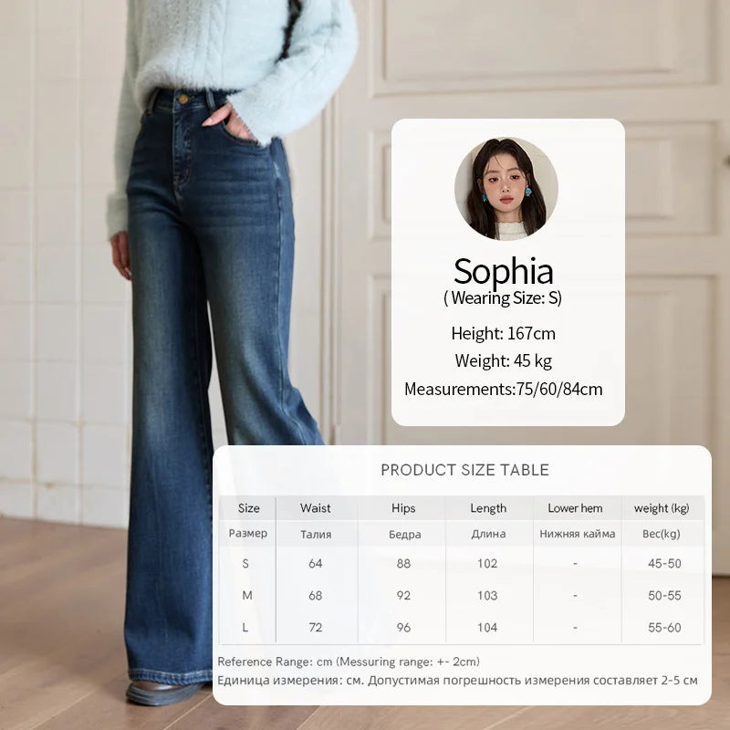 Mishow Denim Blue Flared High Waist Jeans MXE51K1092