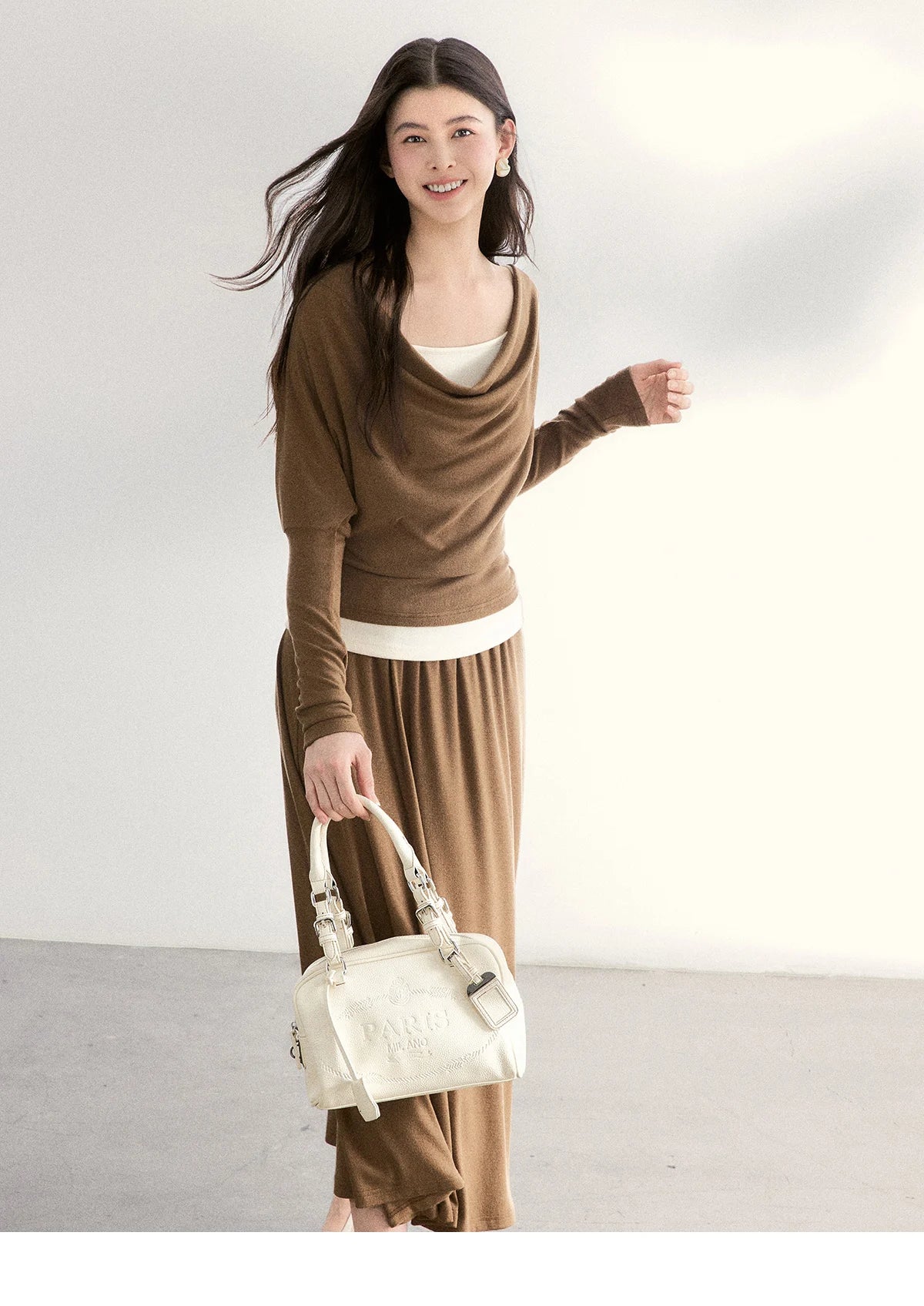 Mishow Draped Neck Top & Camisole Two-Piece Set MXF11T1458