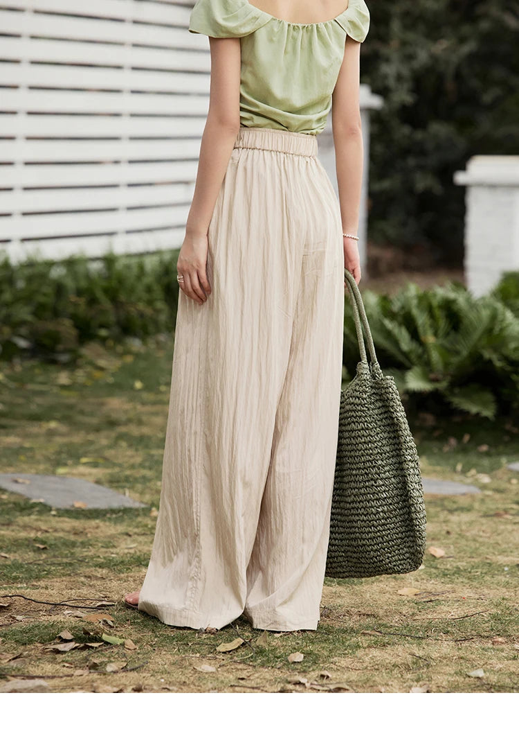MISHOW High Waist Elastic Wide Leg Pants Slimming MXE31K0920