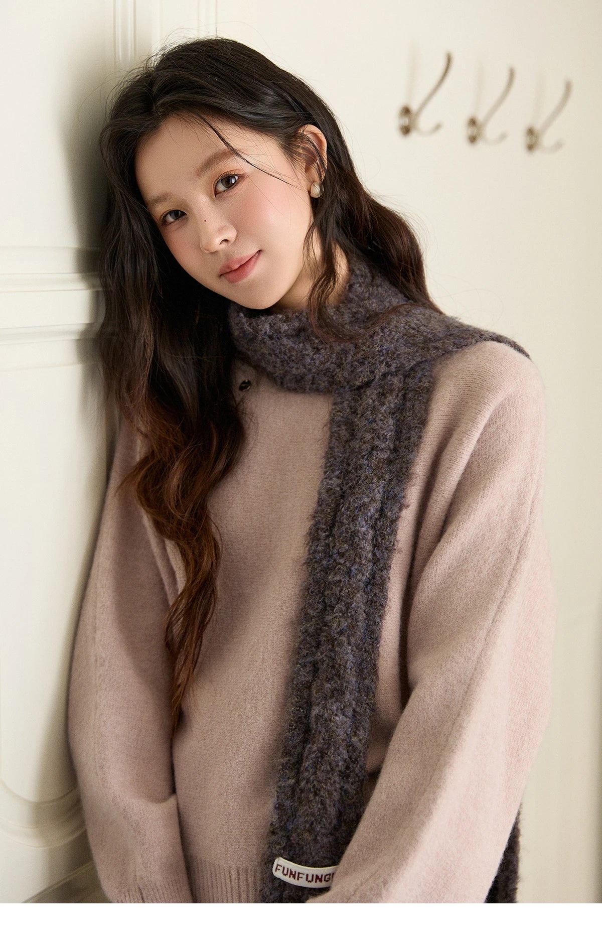 Mishow Boat Neck Lantern Sleeve Pullover MXE94Z2984
