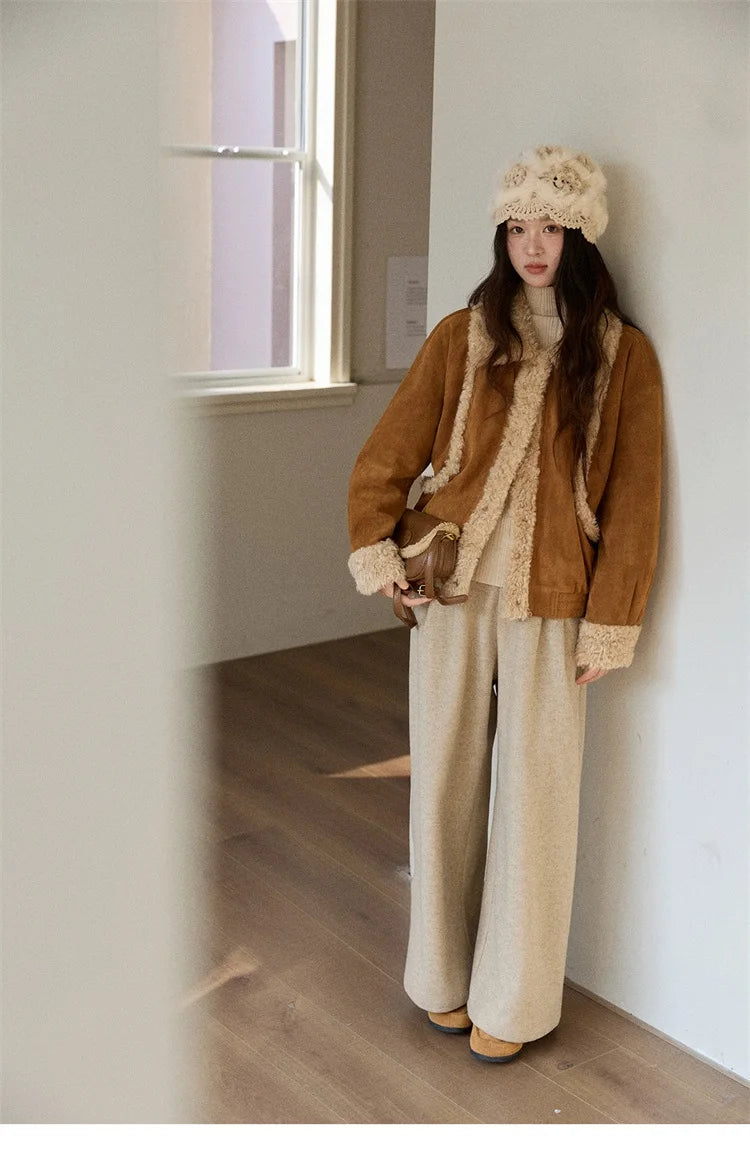 MISHOW Retro Wide Leg Pants Three-Dimensional Pleats Pocket MXE90K1129