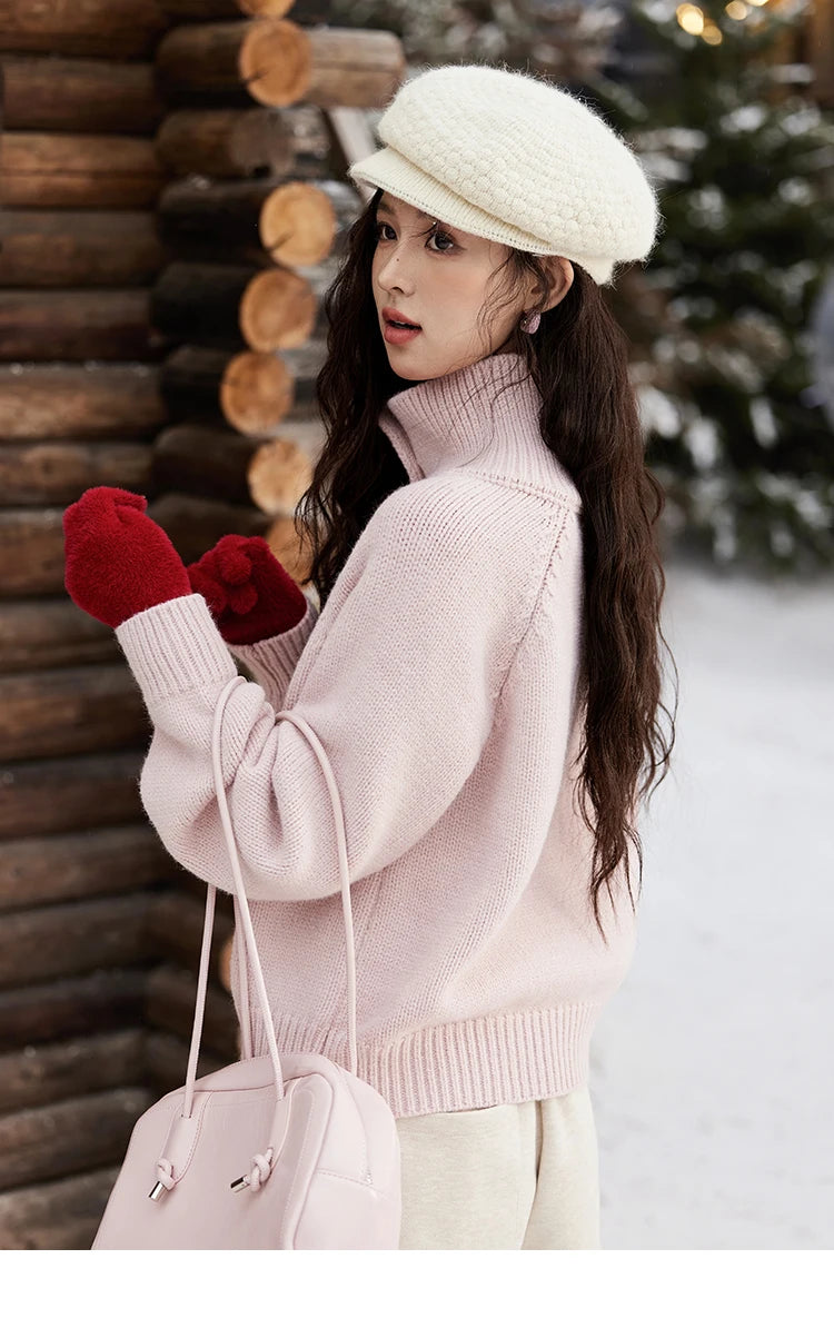 Mishow Love Heart Button Color Clash Cardigan MXD58Z1127