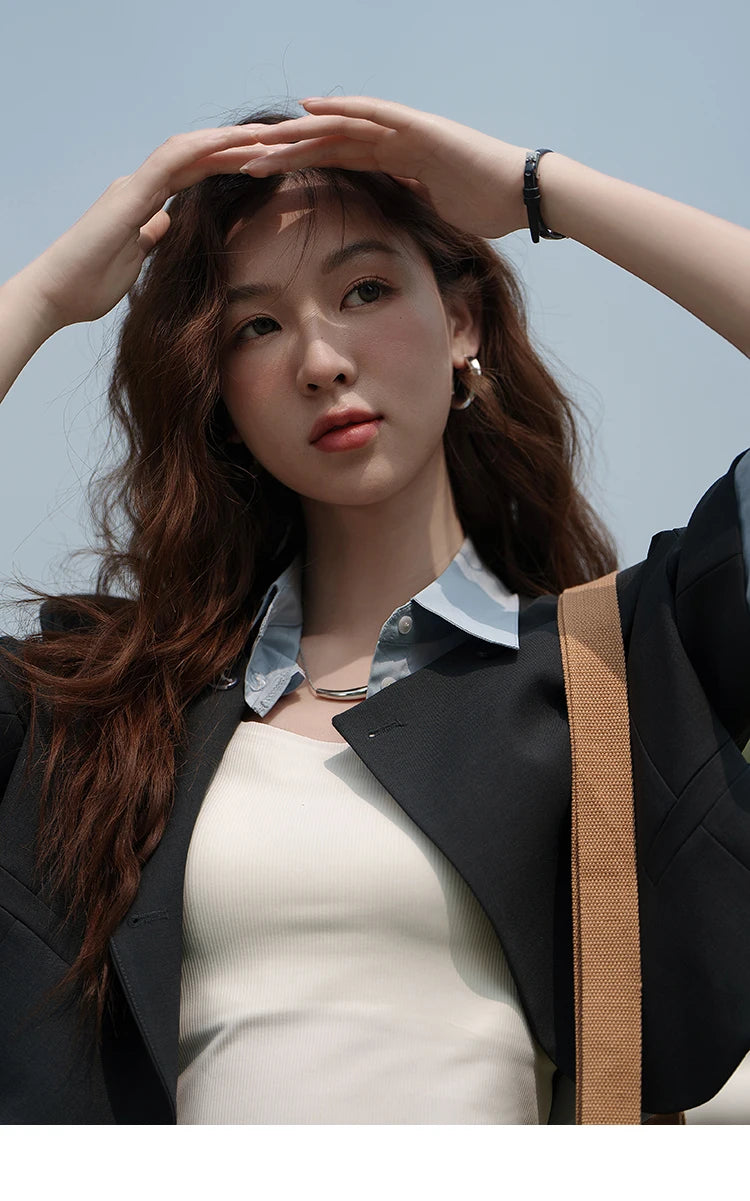 Mishow Fake Two Short Suit Jacket MXC33W0016